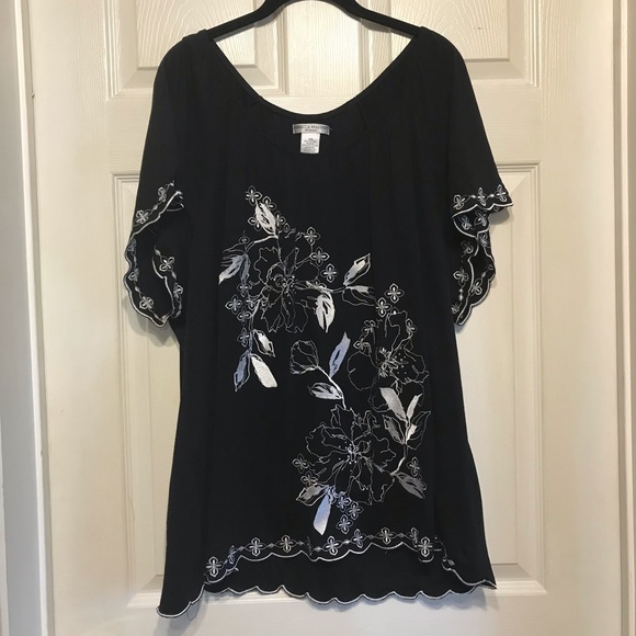 Rebecca Malone Tops - Rebecca Malone Short Sleeve Top Sz. 2X